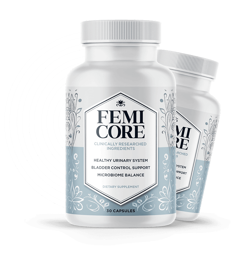 FemiCore bladder control and microbiome support bottle